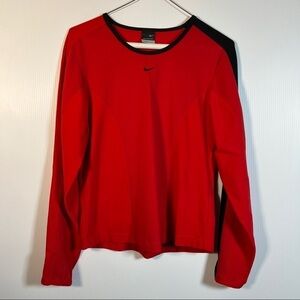 NIKE SPHERE DRY Running gear. Red breathable and red nylon w/black accents.